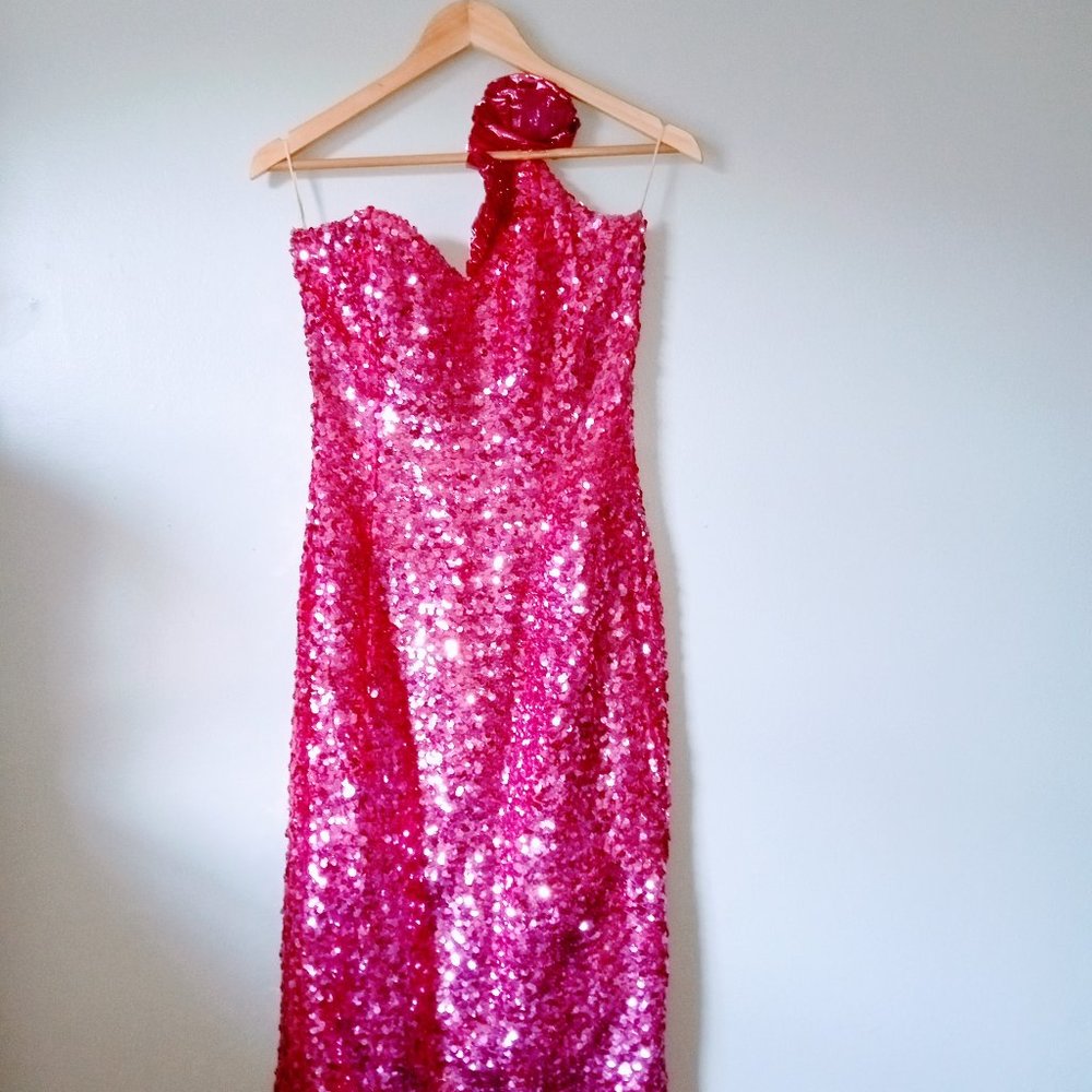 Lochridge Limited Vintage 1980s to early 1990s Barbie Pink Sleeveless Dress